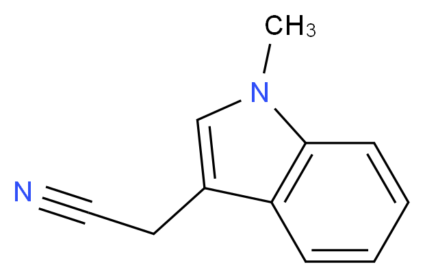 2-(1-methyl-1H-indol-3-yl)acetonitrile_分子结构_CAS_51584-17-9