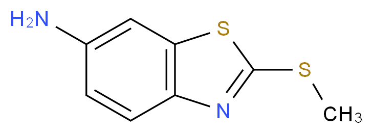 2-(methylsulfanyl)-1,3-benzothiazol-6-amine_分子结构_CAS_25706-29-0