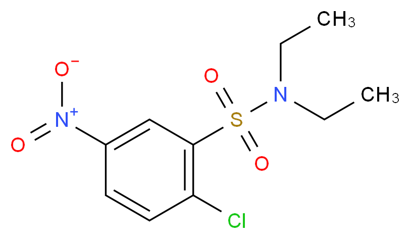 2-Chloro-N,N-diethyl-5-nitro-benzenesulfonamide_分子结构_CAS_4750-91-8)