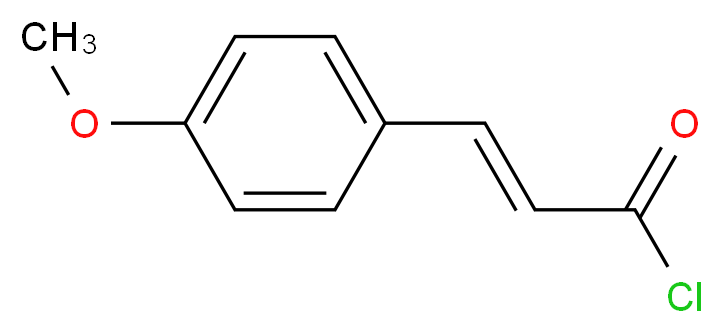 (2E)-3-(4-methoxyphenyl)prop-2-enoyl chloride_分子结构_CAS_42996-84-9