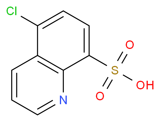 5-chloroquinoline-8-sulfonic acid_分子结构_CAS_90225-09-5