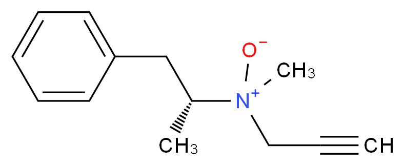 N-methyl-N-[(2R)-1-phenylpropan-2-yl]prop-2-ynamine oxide_分子结构_CAS_366462-61-5