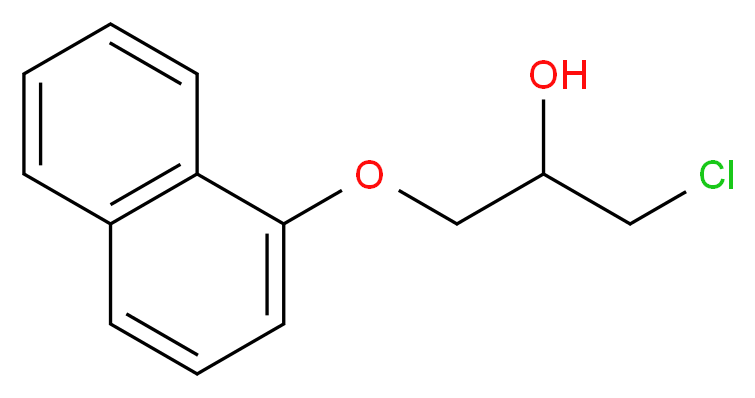 1-(&alpha;-NAPHTHOXY)-3-CHLORO-2-PROPANOL_分子结构_CAS_20133-93-1)