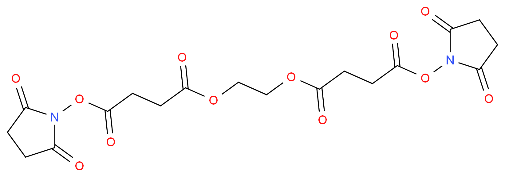 2,5-dioxopyrrolidin-1-yl 1-[2-({4-[(2,5-dioxopyrrolidin-1-yl)oxy]-4-oxobutanoyl}oxy)ethyl] butanedioate_分子结构_CAS_70539-42-3