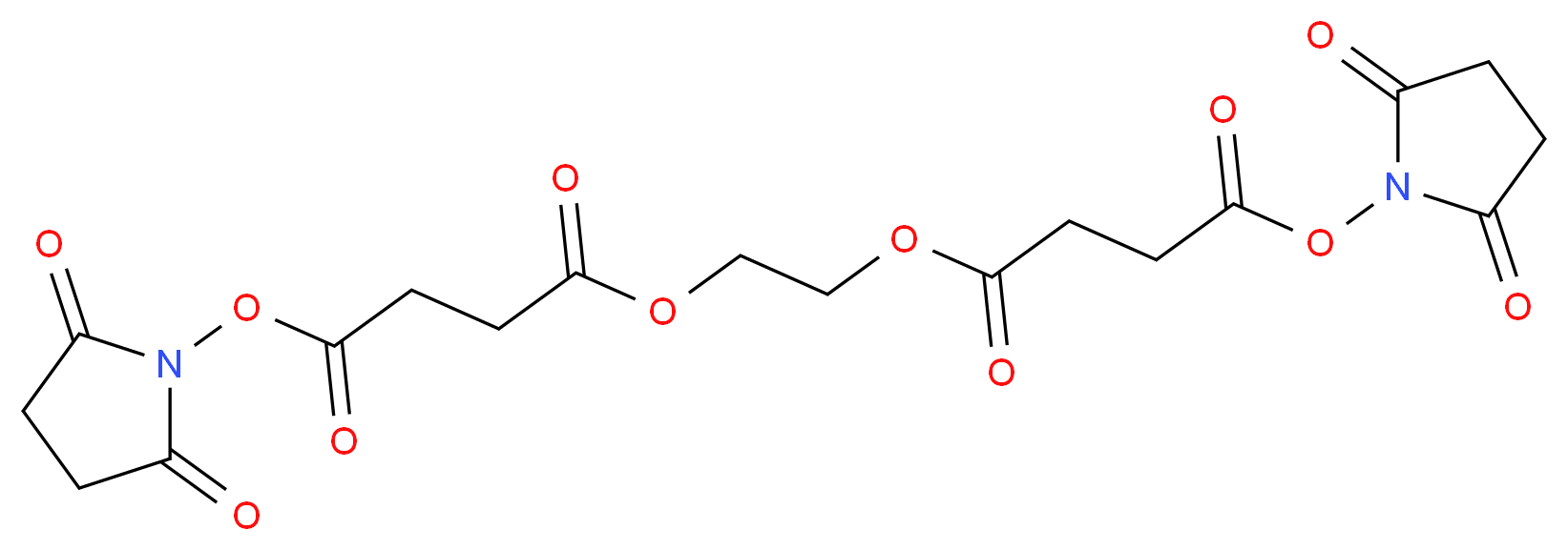 ETHYLENE GLYCOL-bis(SUCCINIC ACID N-HYDROXYSUCCINIMIDE ESTER)_分子结构_CAS_70539-42-3)