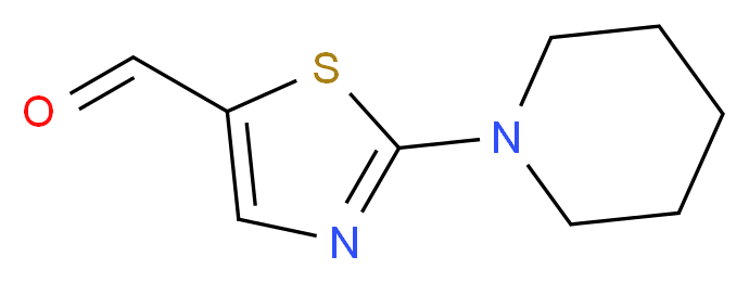 2-Piperidino-1,3-thiazole-5-carbaldehyde_分子结构_CAS_129865-52-7)