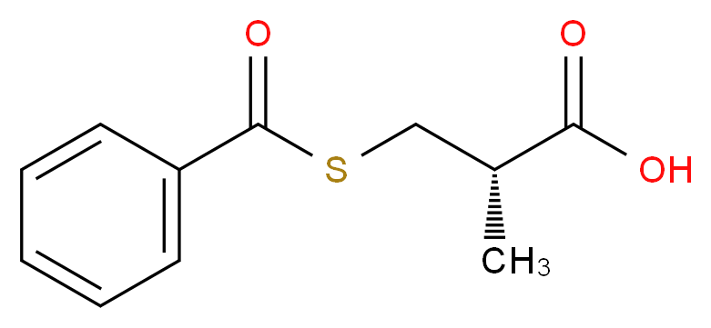 (S)-(-)-3-(Benzoylthio)-2-methylpropanoic Acid_分子结构_CAS_72679-02-8)