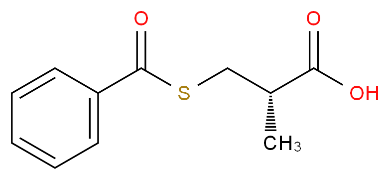 (2S)-3-(benzoylsulfanyl)-2-methylpropanoic acid_分子结构_CAS_72679-02-8