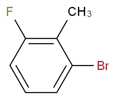 1-bromo-3-fluoro-2-methylbenzene_分子结构_CAS_)