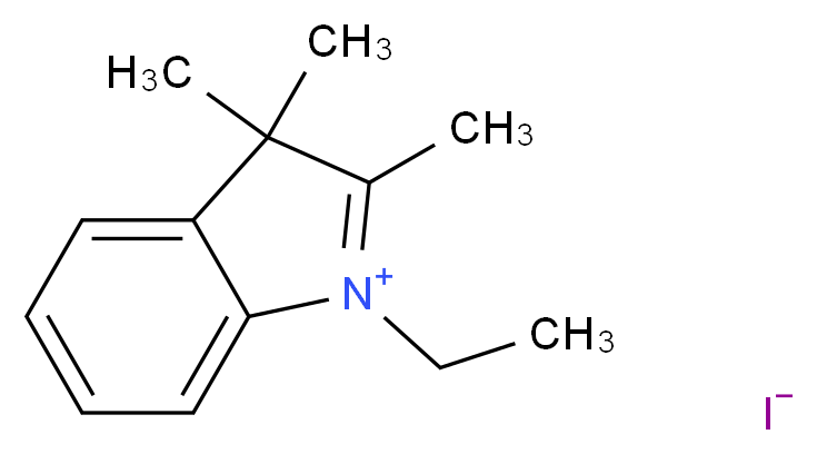 1-Ethyl-2,3,3-trimethylindolenium Iodide_分子结构_CAS_14134-81-7)