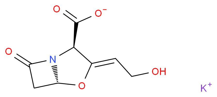 Clavulanic Acid Potassium Salt_分子结构_CAS_61177-45-5)