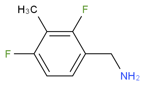 2,4-二氟-3-甲基苄胺_分子结构_CAS_847502-90-3)