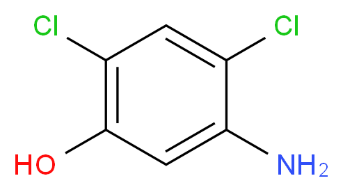 2,4-二氯-5-氨基苯酚_分子结构_CAS_39489-79-7)