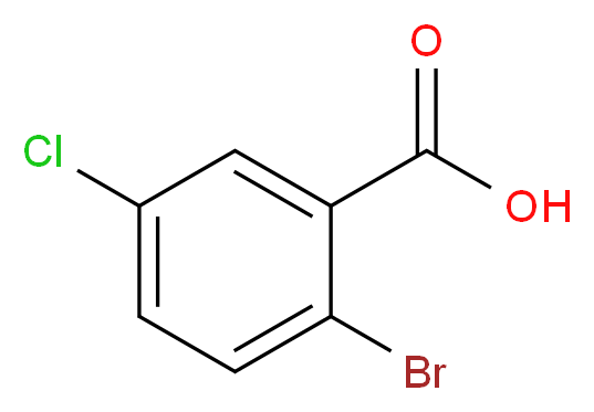 2-bromo-5-chlorobenzoic acid_分子结构_CAS_936-08-3