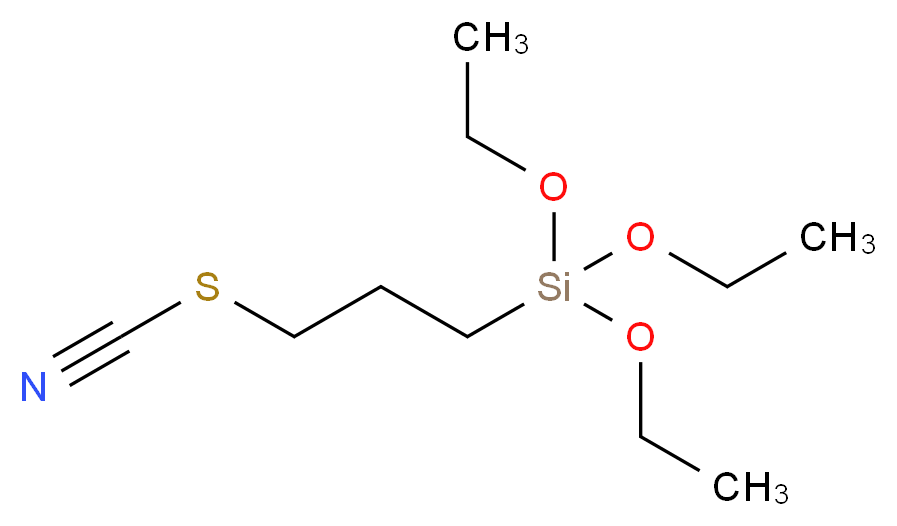 三乙氧基(3-硫氰基丙基)硅烷_分子结构_CAS_34708-08-2)