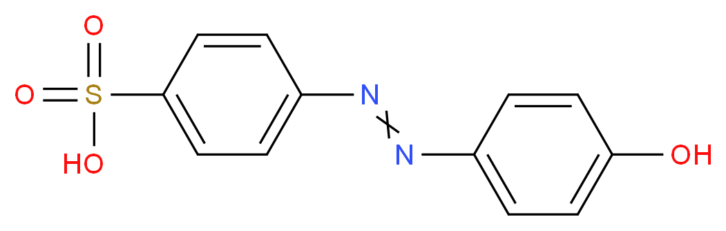 4-[2-(4-hydroxyphenyl)diazen-1-yl]benzene-1-sulfonic acid_分子结构_CAS_98-67-9