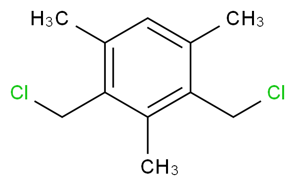 2,4-bis(chloromethyl)-1,3,5-trimethylbenzene_分子结构_CAS_1585-17-7