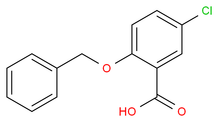 2-(Benzyloxy)-5-chlorobenzoic acid_分子结构_CAS_)