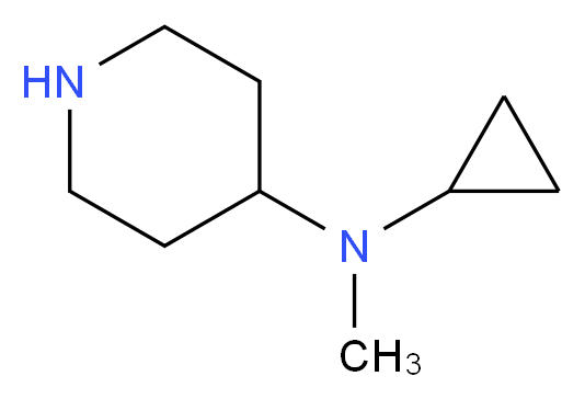 N-cyclopropyl-N-methylpiperidin-4-amine_分子结构_CAS_1197237-40-3