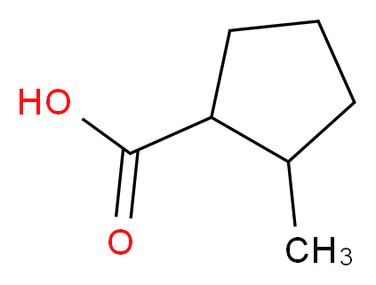 2-methylcyclopentane-1-carboxylic acid_分子结构_CAS_5454-78-4