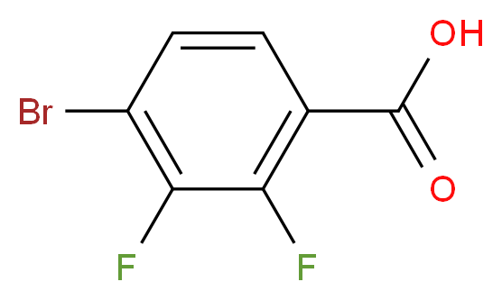 4-BROMO-2,3-DIFLUOROBENZOIC ACID_分子结构_CAS_194804-91-6)