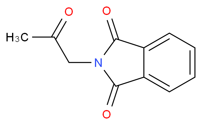 N-丙酮基邻苯二甲酰亚胺_分子结构_CAS_3416-57-7)