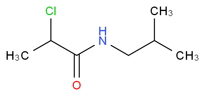 2-chloro-N-(2-methylpropyl)propanamide_分子结构_CAS_87603-45-0