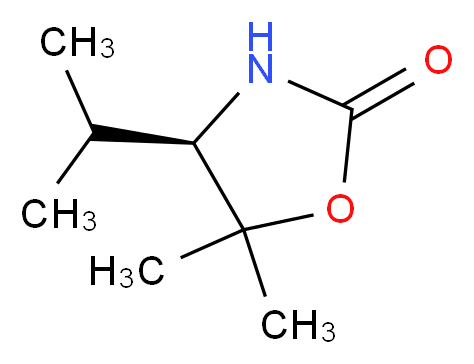 (4R)-5,5-dimethyl-4-(propan-2-yl)-1,3-oxazolidin-2-one_分子结构_CAS_223906-38-5