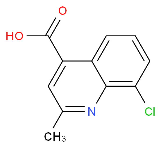 8-chloro-2-methylquinoline-4-carboxylic acid_分子结构_CAS_52413-67-9