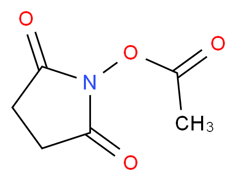 2,5-dioxopyrrolidin-1-yl acetate_分子结构_CAS_14464-29-0