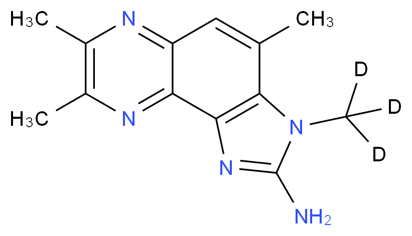 2-Amino-3,4,7,8-tetramethyl-3H-imidazo[4,5-F]quinoxaline-d3_分子结构_CAS_)