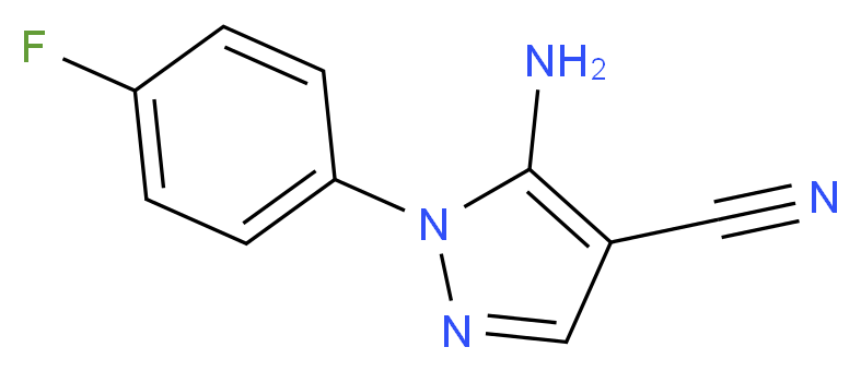 5-amino-1-(4-fluorophenyl)-1H-pyrazole-4-carbonitrile_分子结构_CAS_51516-70-2)