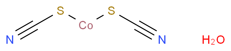 硫氰酸钴(II) 水合物_分子结构_CAS_97126-35-7)