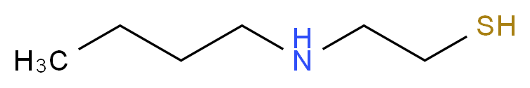 2-(butylamino)ethane-1-thiol_分子结构_CAS_5842-00-2