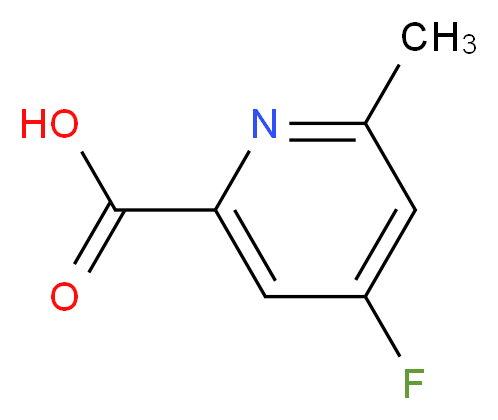 4-fluoro-6-methylpicolinic acid_分子结构_CAS_1060805-99-3)