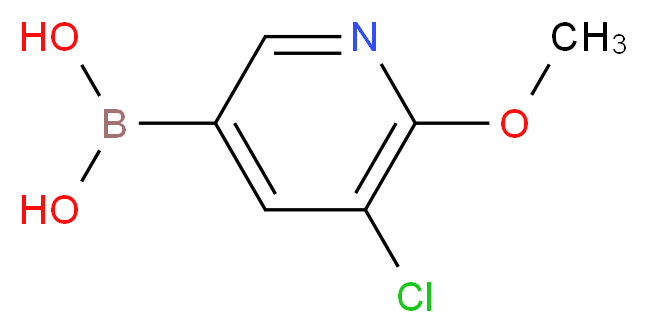 3-CHLORO-2-METHOXYPYRIDINE-5-BORONIC ACID_分子结构_CAS_942438-89-3)