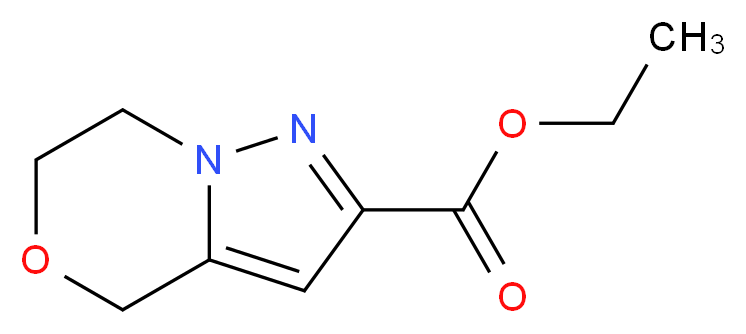 Ethyl 6,7-dihydro-4H-pyrazolo[5,1-c][1,4]oxazine-2-carboxylate_分子结构_CAS_623565-57-1)