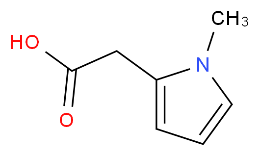 2-(1-methyl-1H-pyrrol-2-yl)acetic acid_分子结构_CAS_21898-59-9