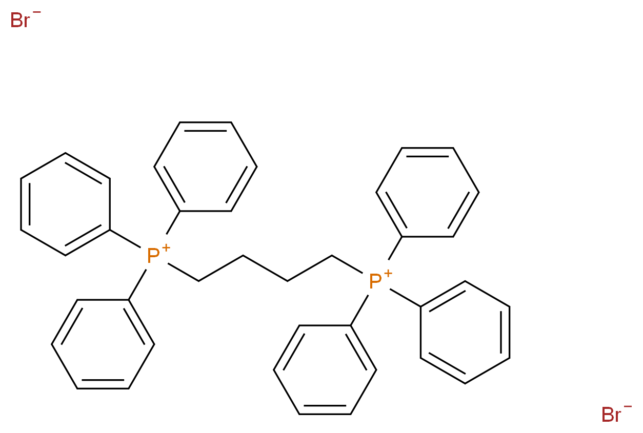 四亚甲基双(三苯基溴化磷鎓)_分子结构_CAS_15546-42-6)