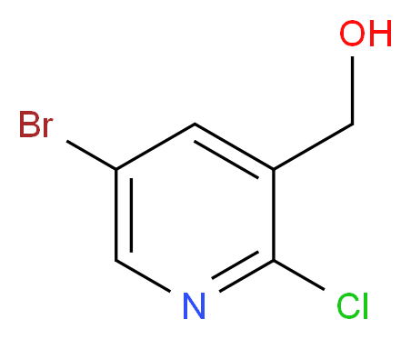 (5-bromo-2-chloropyridin-3-yl)methanol_分子结构_CAS_742100-75-0
