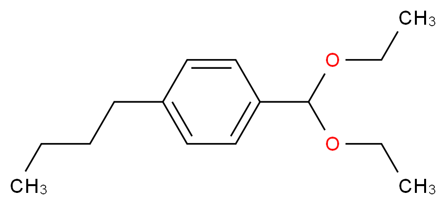 1-butyl-4-(diethoxymethyl)benzene_分子结构_CAS_83803-80-9