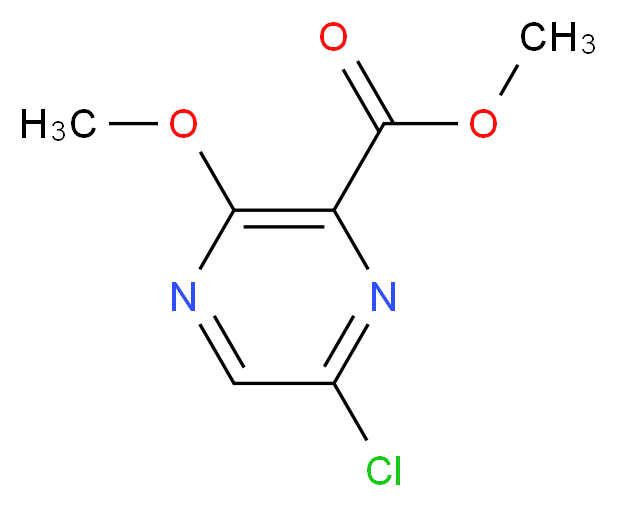 methyl 6-chloro-3-methoxypyrazine-2-carboxylate_分子结构_CAS_21874-55-5