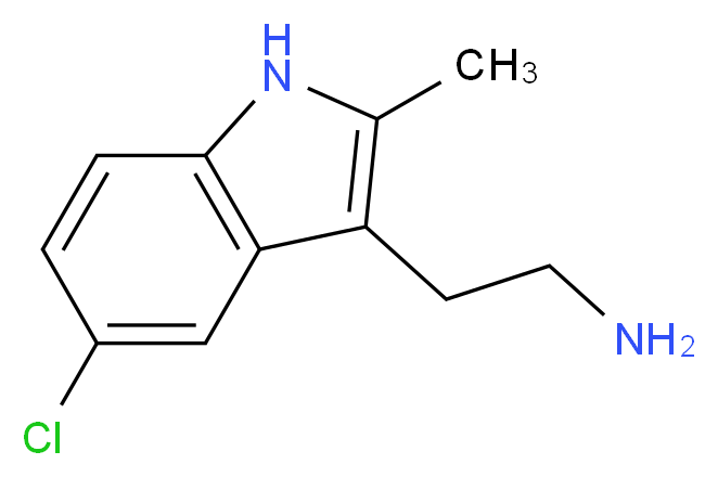 2-(5-chloro-2-methyl-1H-indol-3-yl)ethan-1-amine_分子结构_CAS_1203-95-8