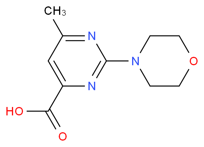 6-Methyl-2-morpholin-4-yl-pyrimidine-4-carboxylic acid_分子结构_CAS_)