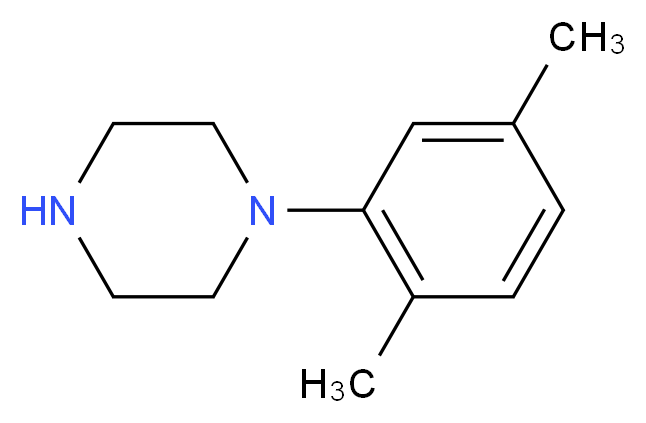 1-(2,5-dimethylphenyl)piperazine_分子结构_CAS_)