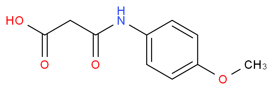 3-[(4-methoxyphenyl)amino]-3-oxopropanoic acid_分子结构_CAS_61916-60-7)