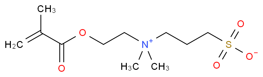 3-[dimethyl({2-[(2-methylprop-2-enoyl)oxy]ethyl})azaniumyl]propane-1-sulfonate_分子结构_CAS_3637-26-1