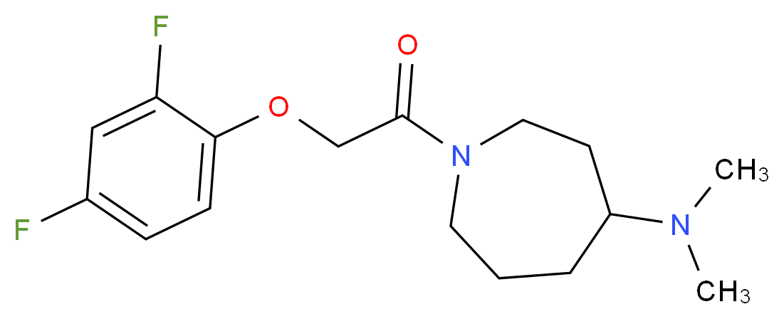 1-[(2,4-difluorophenoxy)acetyl]-N,N-dimethyl-4-azepanamine_分子结构_CAS_)