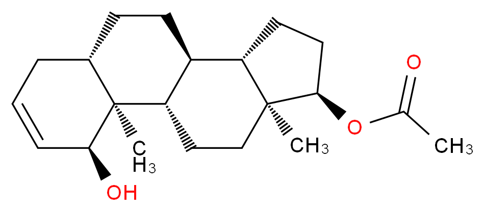 Δ2-Androstene-1α,17β-diol Acetate_分子结构_CAS_5846-70-8)