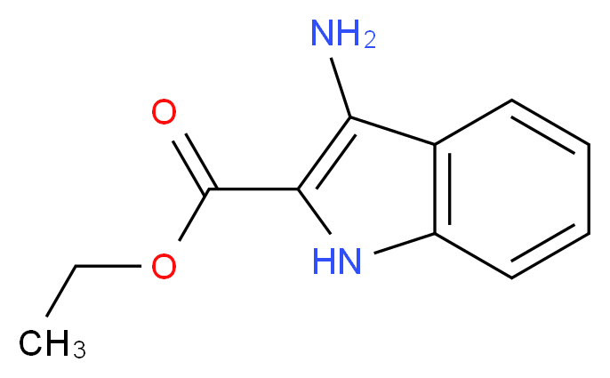 Ethyl 3-amino-1H-indole-2-carboxylate_分子结构_CAS_87223-77-6)